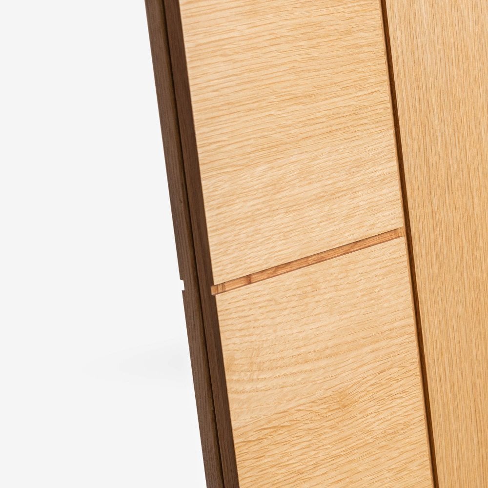 B-Grade Oak Internal Fully Finished Pedrena 1L Clear Glass Door (124112)