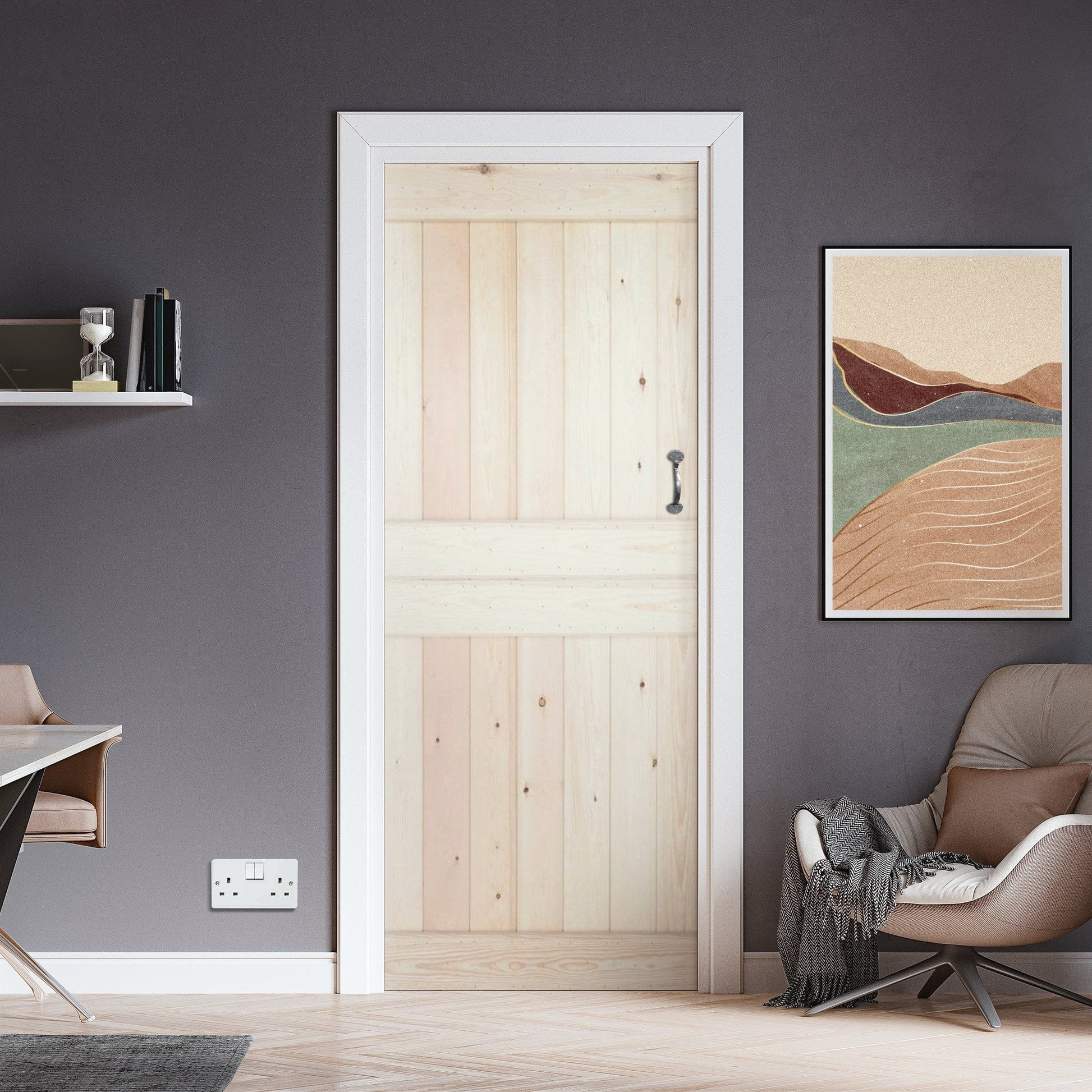 Scandinavian Pine Internal Unfinished Grange Solid Made-to-Measure Stable Door (124115)