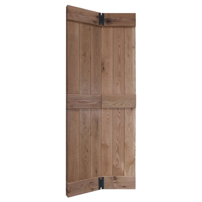 Oak Internal Unfinished Rustic Grange Solid Made-to-Measure Bi-Fold Door (124113)