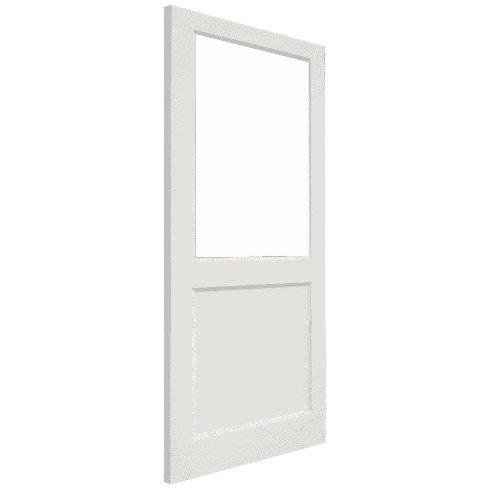 B-Grade White External Primed 2XG Clear Double Glazed Door (124119)