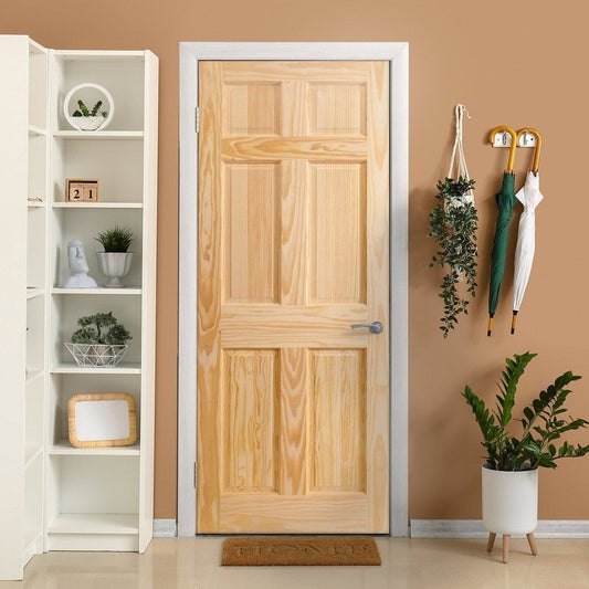 B-Grade Clear Pine Internal Unfinished 6 Panel Door (124124)