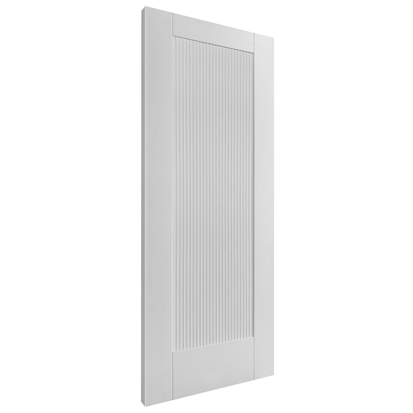 White Internal Primed Fluted Pattern 10 Panelled Door (124132)