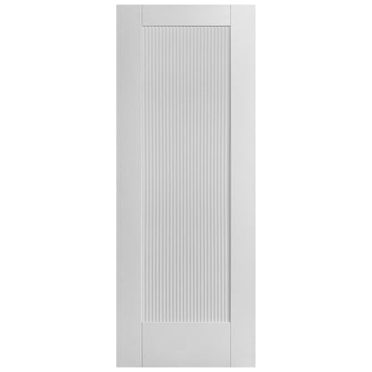 White Internal Primed Fluted Pattern 10 Panelled Door (124132)