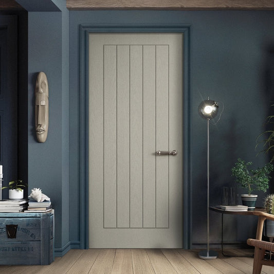 B-Grade Silk Grey Internal Fully Finished Farley FD30 Fire Door (124143)