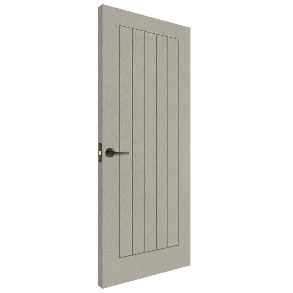 B-Grade Silk Grey Internal Fully Finished Farley FD30 Fire Door (124143)