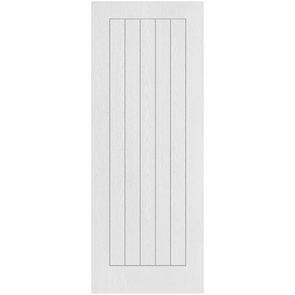 B-Grade White Internal Moulded Textured Lifestyle Farley FD30 Fire Door (124147)