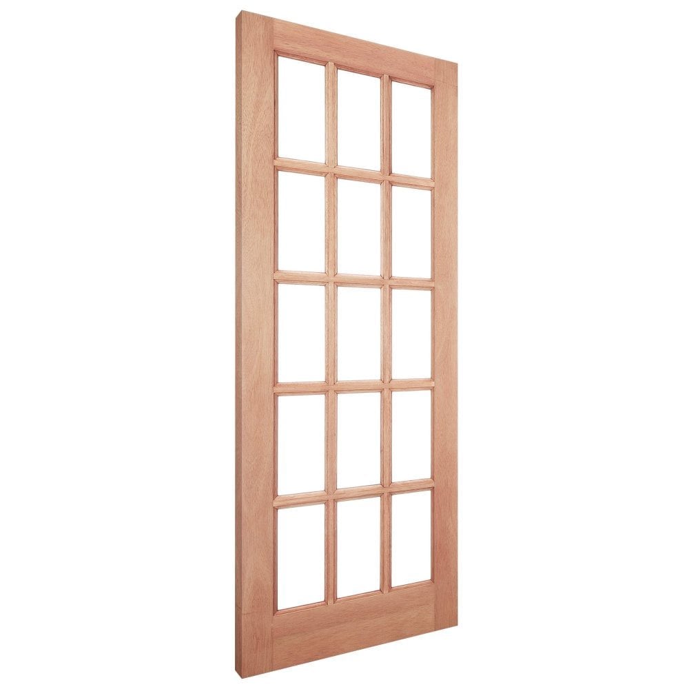 B-Grade Hardwood External Unfinished SA 15 Light Unglazed Door (124149)