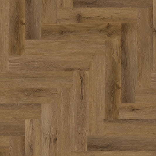 Leader-Tec | Maple Ridge Oak - Foundation Herringbone SPC 5mm Rigid Core Vinyl Sample - EWH-3970-HB (SKU-345243)