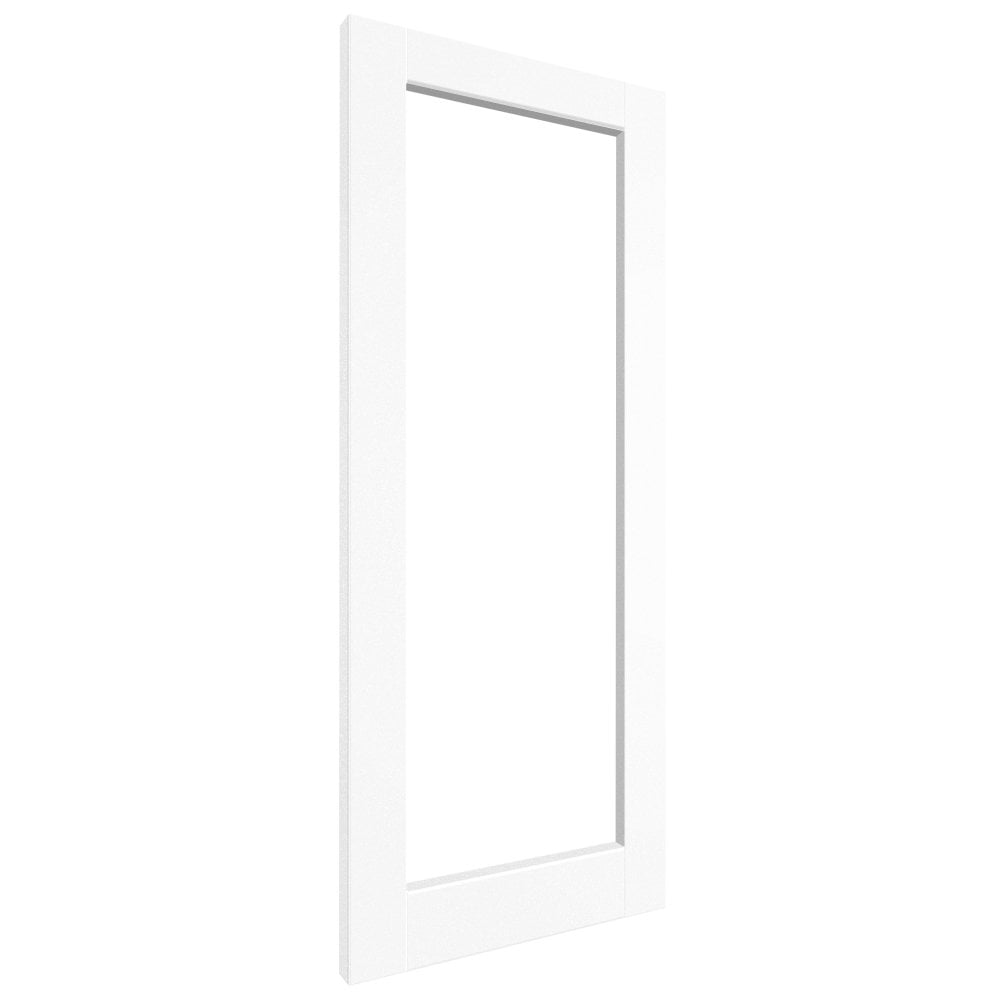 White Internal Primed Moda 1 Panel Door With Loose Glazing Bars (121743)