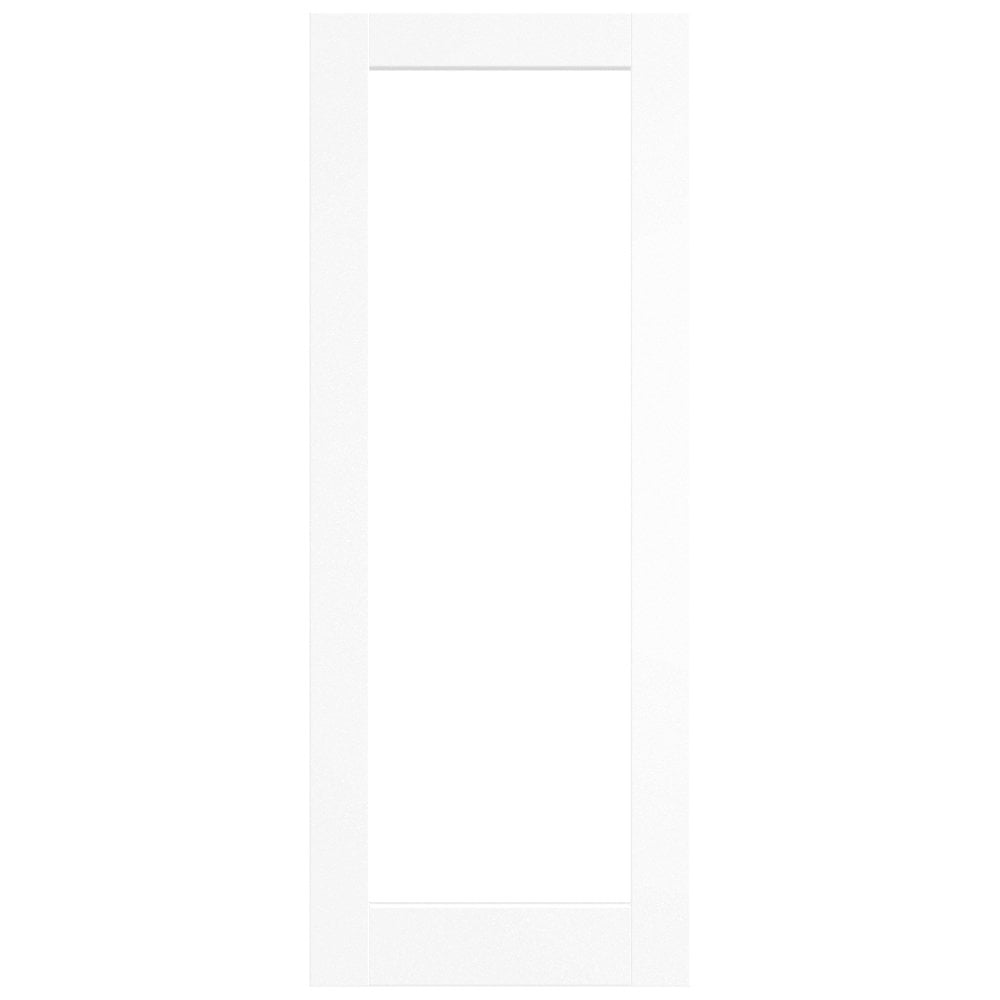 White Internal Primed Moda 1 Panel Door With Loose Glazing Bars (121743)