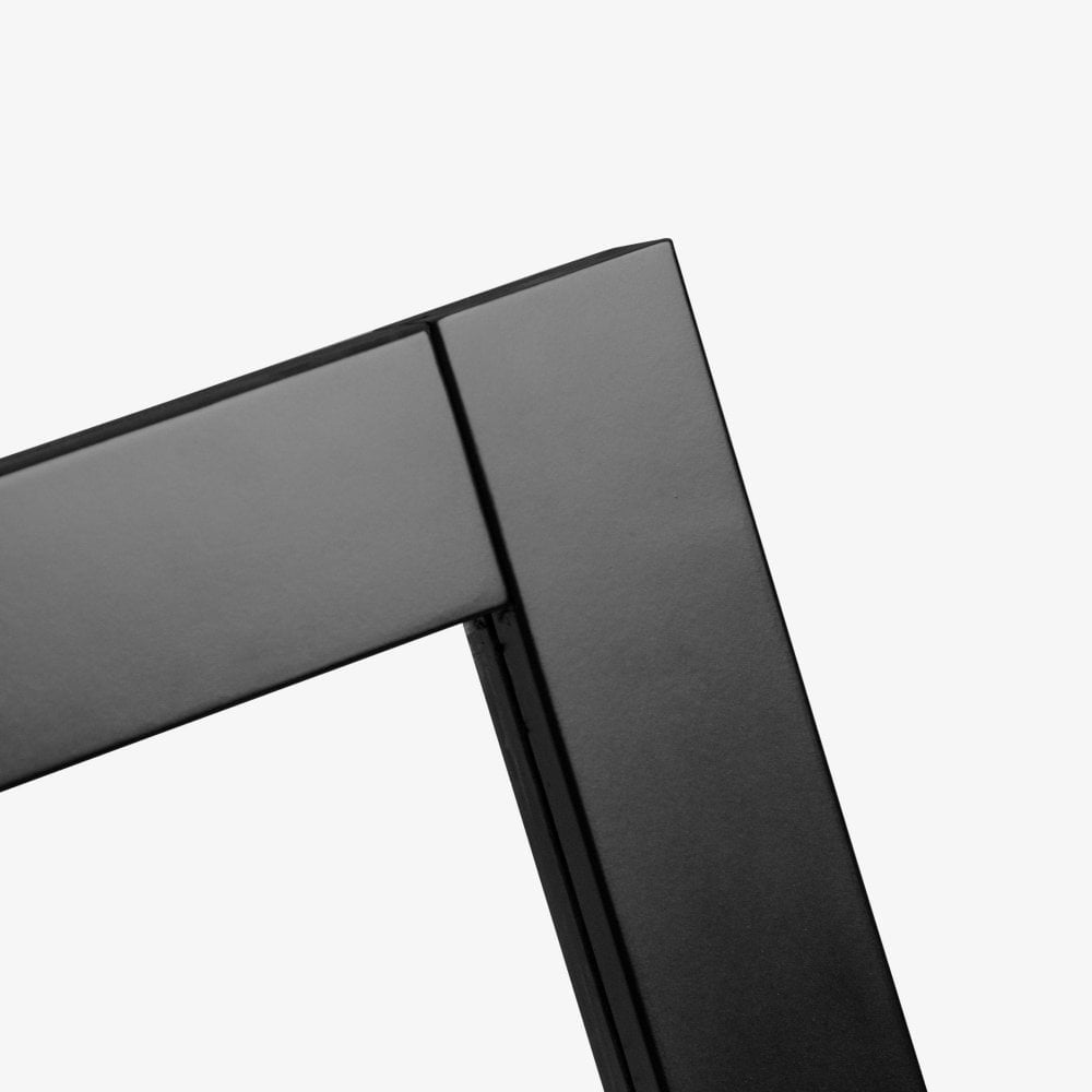 Jet Black Internal Fully Finished 8 Light Clear Glass Industrial Studio Door (124164)