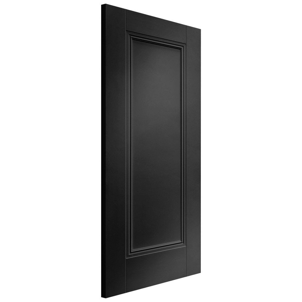 Jet Black Internal Fully Finished 1 Panel Elegance Lancaster Door (124170)