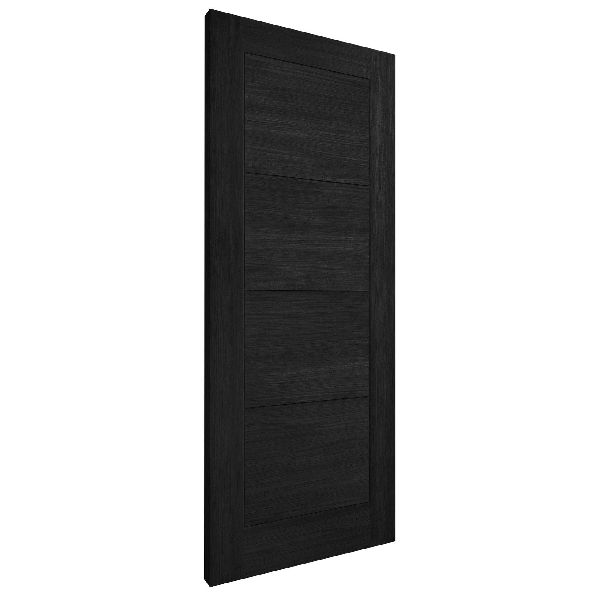 Black Fully Internal Finished Endure Laminate Ladder FD30 Fire Door (122001)