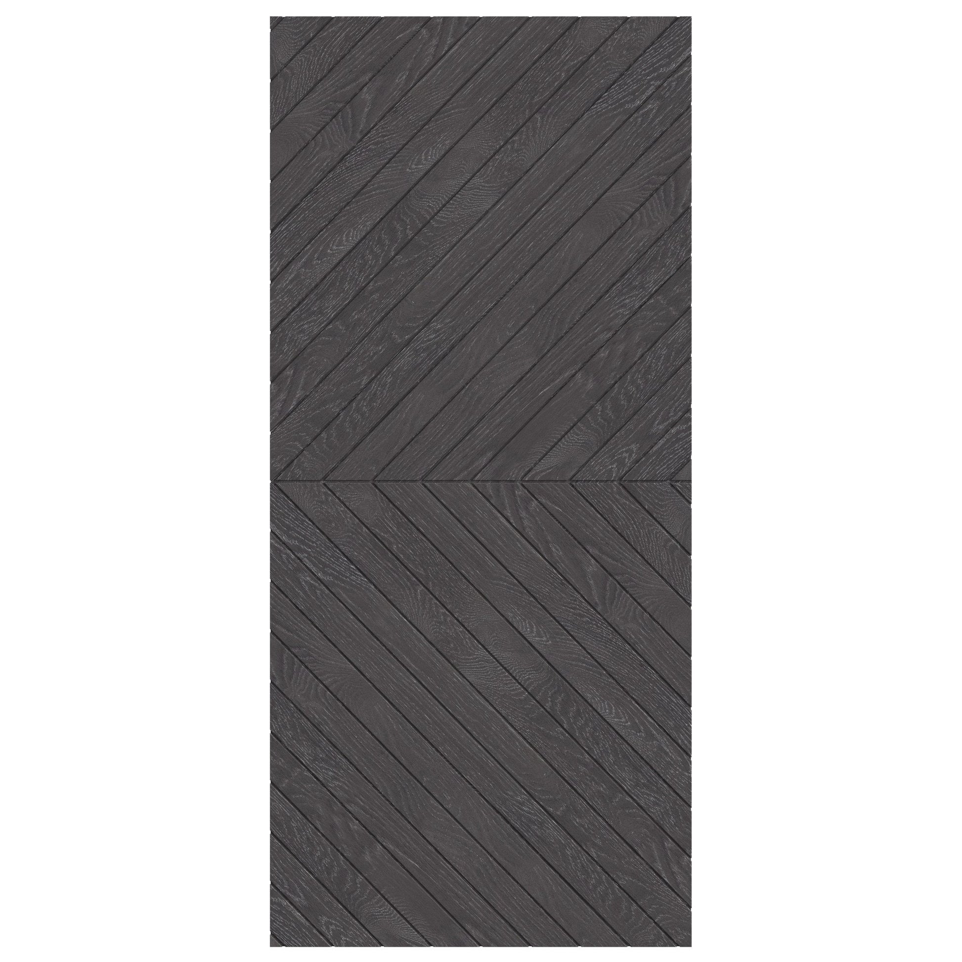 Ash Grey Internal Fully Finished Chevron Barn Door (124136)