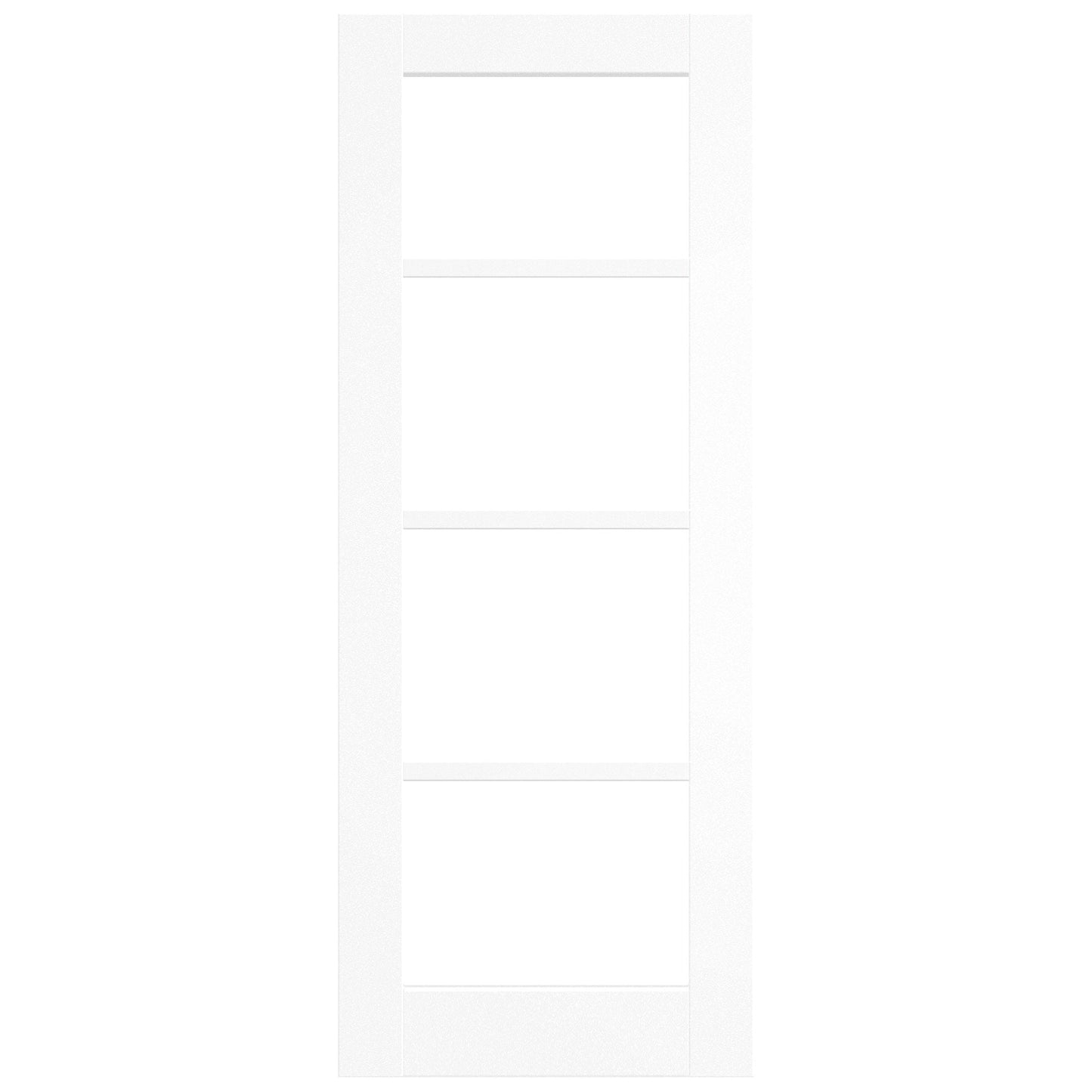 White Internal Primed Moda 1 Panel Door With Loose Glazing Bars (121743)