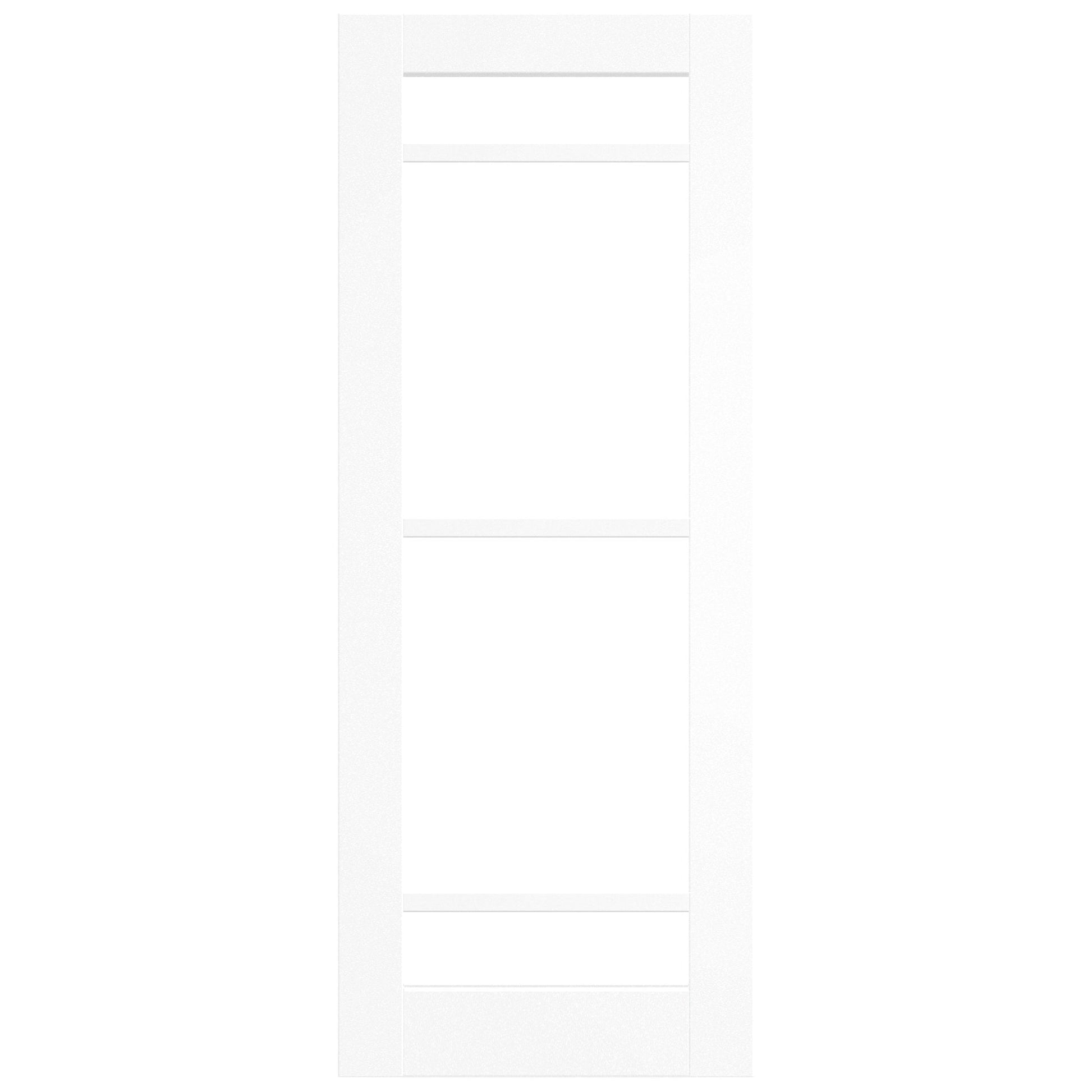 White Internal Primed Moda 1 Panel Door With Loose Glazing Bars (121743)