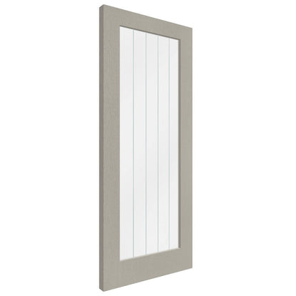B-Grade Internal Grey Fully Finished Farley 1L Obscure Lined Clear Glass Door (124284)