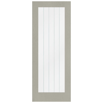 B-Grade Internal Grey Fully Finished Farley 1L Obscure Lined Clear Glass Door (124284)