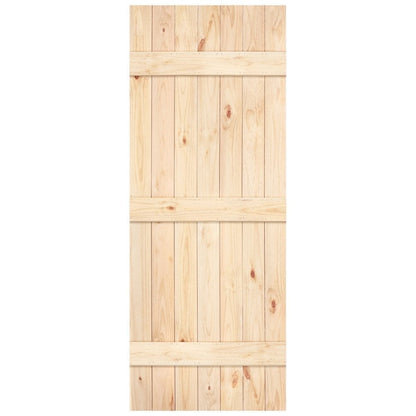 Scandinavian Pine Internal Unfinished Grange V Groove 3 Ledge Solid Made-to-Measure Door (124320)