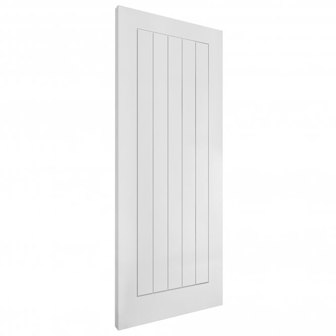 White Internal Lifestyle Moulded Smooth Cottage 5 Panel Door (124297)