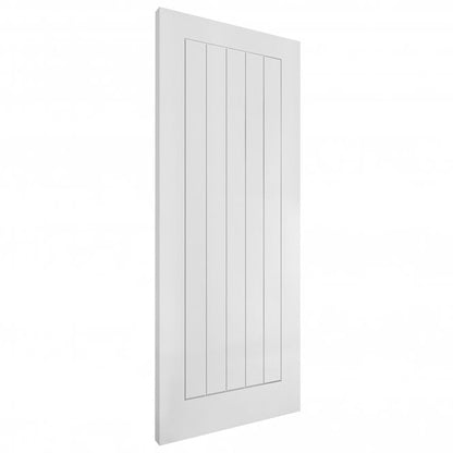 White Internal Lifestyle Moulded Smooth Cottage 5 Panel Door (124297)
