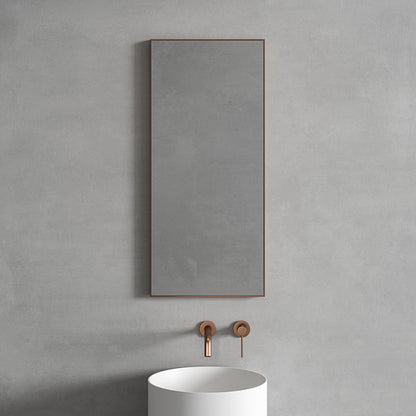 Tyros Brushed Rose Gold Mirror 400mm