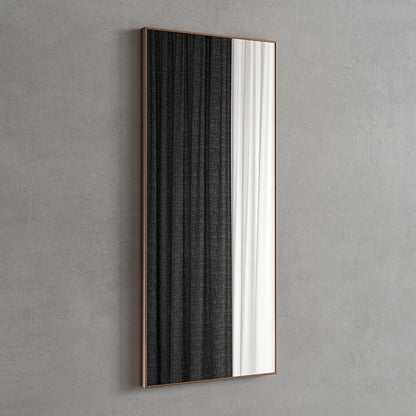 Tyros Brushed Rose Gold Mirror 400mm