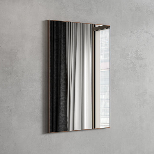 Tyros Brushed Rose Gold Mirror 600mm