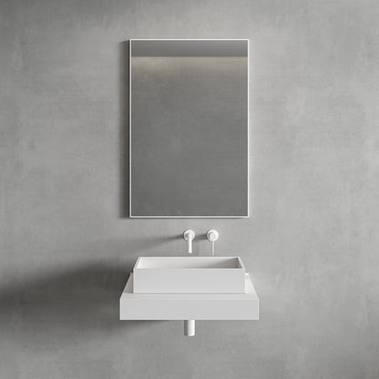 Tyros Matt White Mirror 600mm