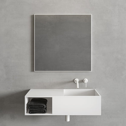 Tyros Matt White Mirror 700mm