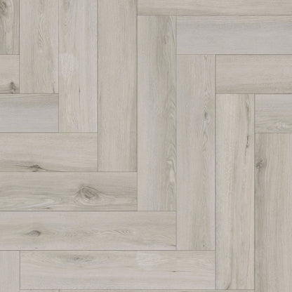 Merritt Oak - Foundation Herringbone LVT 5mm Anti-Microbial UV Coated Rigid Core Vinyl Flooring (123006)