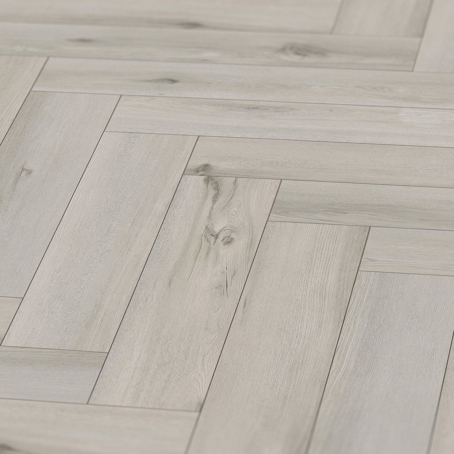 Merritt Oak - Foundation Herringbone LVT 5mm Anti-Microbial UV Coated Rigid Core Vinyl Flooring (123006)