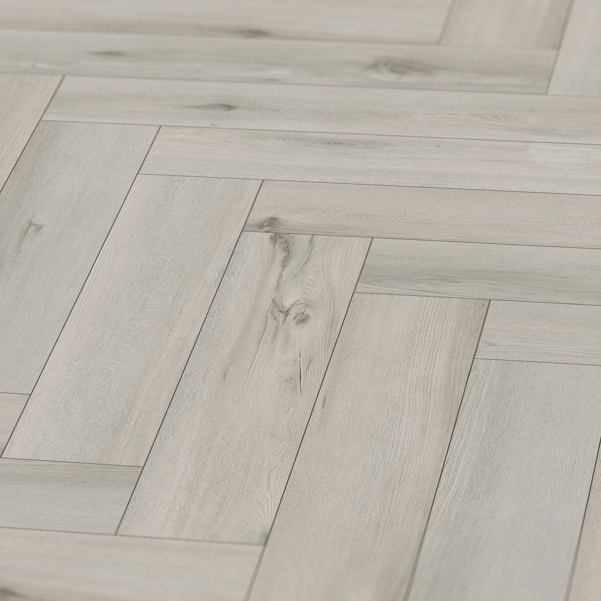 Merritt Oak - Foundation Herringbone LVT 5mm Anti-Microbial UV Coated Rigid Core Vinyl Flooring (123006)