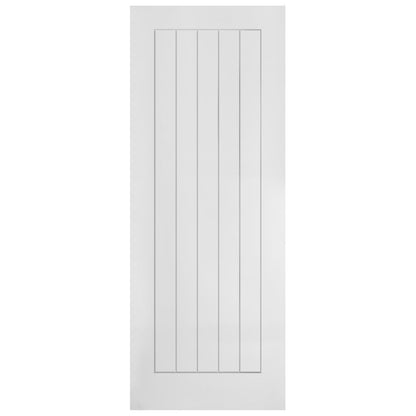 White Internal Lifestyle Moulded Smooth Cottage 5 Panel FD30 Fire Door (124335)