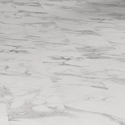 White Marble - Prime Plus 5mm Embossed Purecoat Rigid Core Vinyl Flooring (123024)