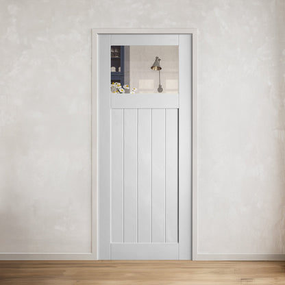 White Internal Primed Cottage Glass Barn Door (121732)