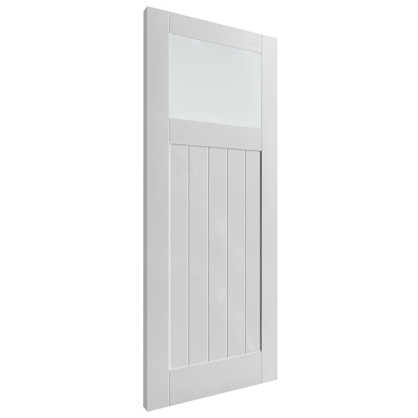 White Internal Primed Cottage Glass Barn Door (121732)