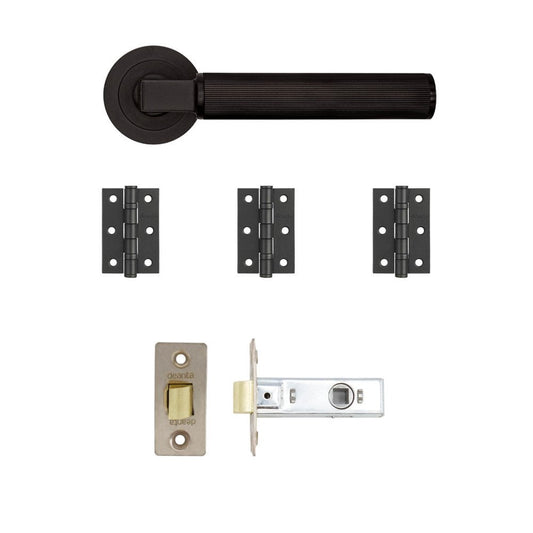 Delphi Lever Handle Set - Matt Black (124340)