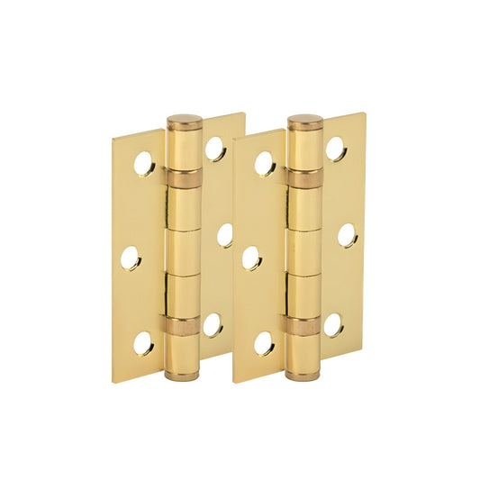 76mm (3'') Ball Bearing Hinge Pair - Satin Brass (124375)