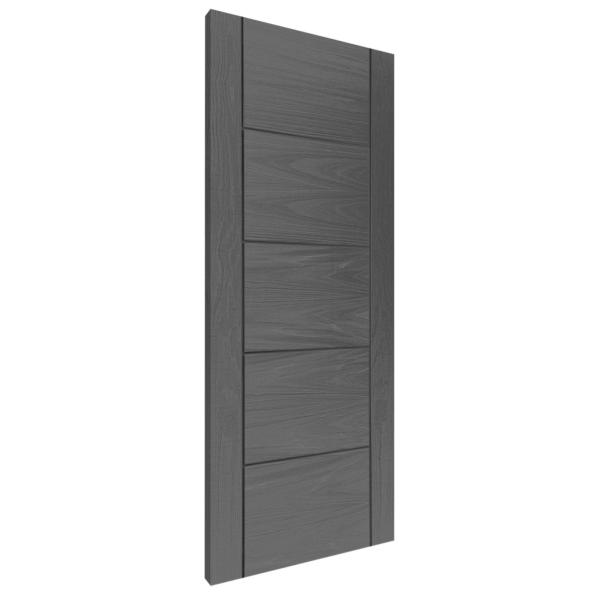 Ash Grey Internal Fully Finished Parma 5 Panel Door (121183)