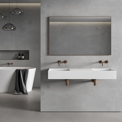 Tyros Brushed Rose Gold Mirror 1200mm