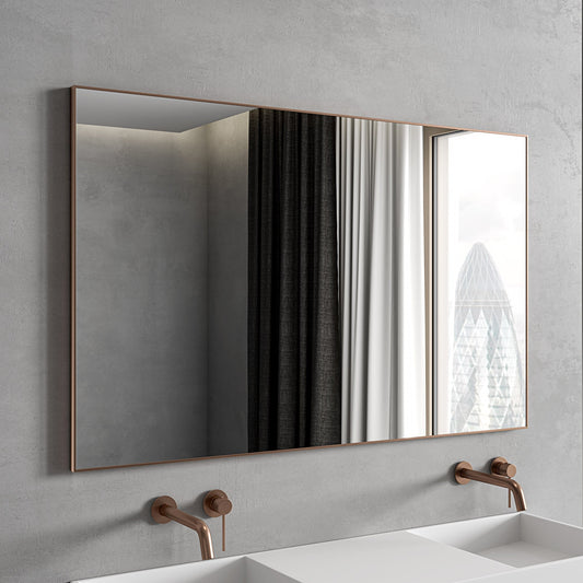 Tyros Brushed Rose Gold Mirror 1200mm