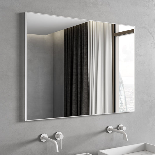 Tyros Matt White Mirror 1000mm