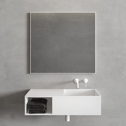 Tyros Matt White Mirror 800mm