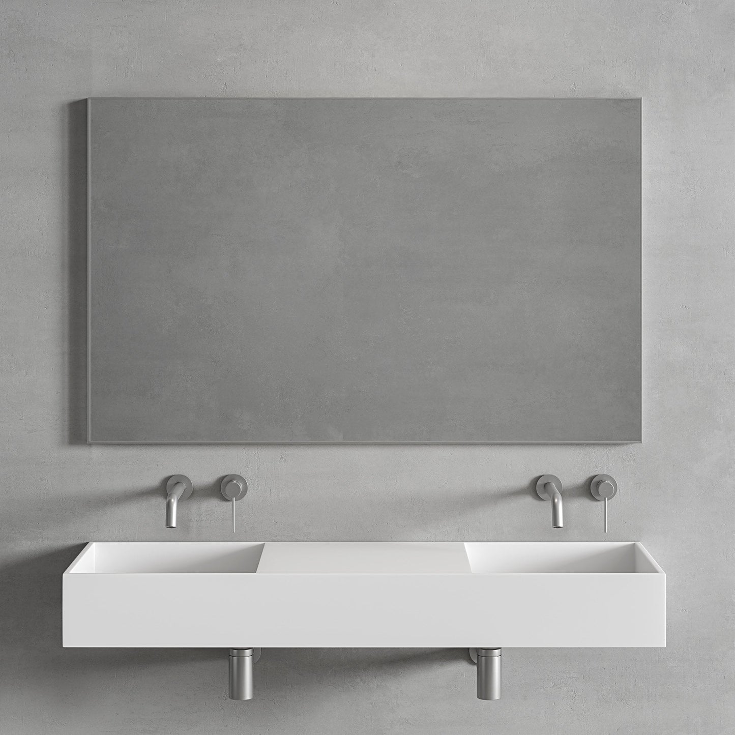 Tyros Brushed Stainless Mirror 1200mm