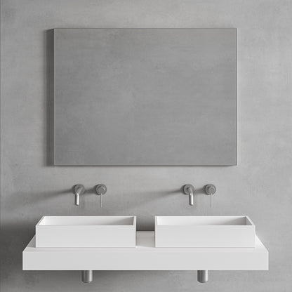 Tyros Brushed Stainless Mirror 1000mm