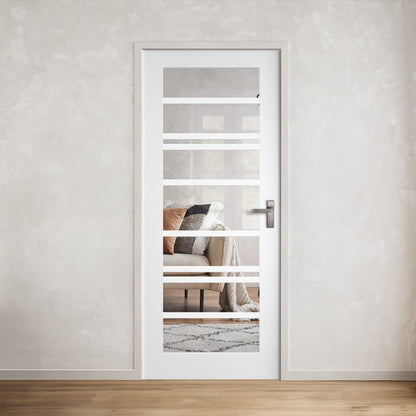 White Internal Primed Moda 1 Panel Door With Loose Glazing Bars (121743)