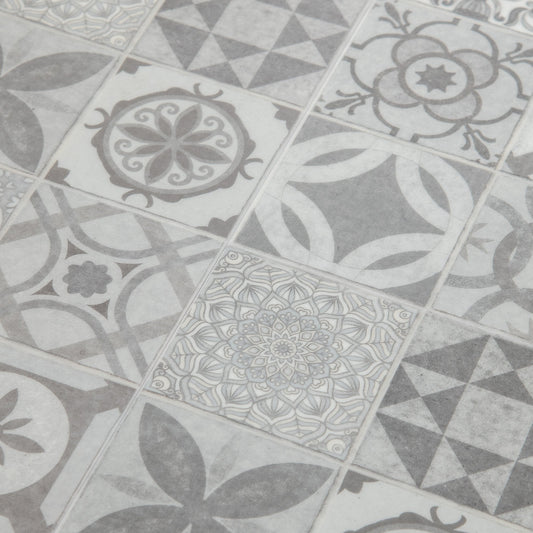 Leader-Tec | Aurora - Prime+ Tile SPC Rigid Core Vinyl Sample - CAH-3880 - (SKU-345263)