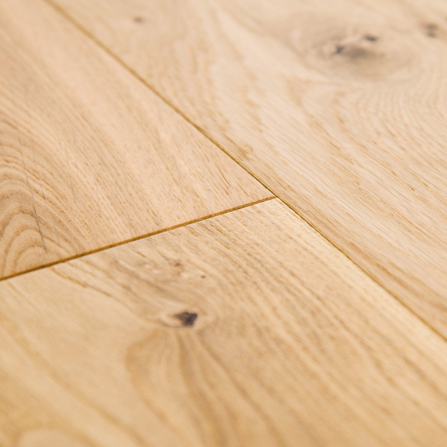 Natural Oak - Premium Click 14mm Matt brushed UV lacquer Engineered Real Wood Flooring (74922)