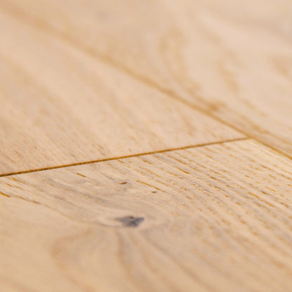 Natural Oak - Premium Click 14mm Matt brushed UV lacquer Engineered Real Wood Flooring (74922)